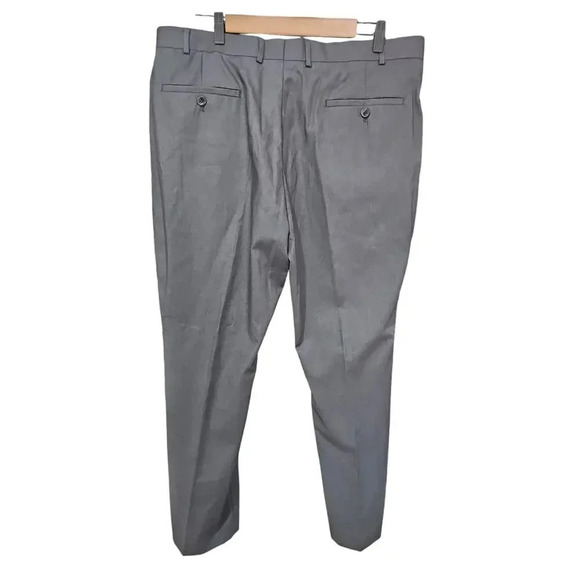 Kenneth Cole Reaction Men's Slim Fit Stretch Dress Pants Grey Size 38W - Picture 4 of 6